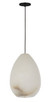 Visual Comfort Modern - SLPD545ALBB - One Light Pendant - Alina - Nightshade Black