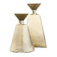 Arteriors - ARI25 - Decanters Set of 2 - Mariah - Antique Brass