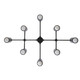 Loryn Eight Light Flush Mount (DFC16)