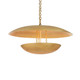 Arteriors - DMI27 - Three Light Chandelier - Florko - Gold Leaf