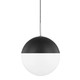 Mitzi - H344701L-PN/BK - One Light Pendant - Renee - Polished Nickel/Black