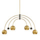 Mitzi - H348806-AGB/BK - Six Light Chandelier - Willow - Aged Brass