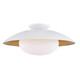 Mitzi - H368601L-WH/GL - One Light Semi Flush Mount - Cadence - White