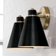 manufacturer_finish:Aged Brass and Black|manufacturer_glass:Black Metal Shade with White Interior