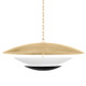 Corbett Lighting - 413-36-VGL/SBK - Six Light Chandelier - Adara - Vintage Gold Leaf