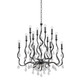 Corbett Lighting - 414-34-BSL - 12 Light Chandelier - Aveline - Black