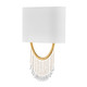 Corbett Lighting - 439-19-VB - Two Light Wall Sconce - Francesca - Vintage Brass