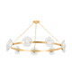 Corbett Lighting - 485-61-VGL - LED Chandelier - Almandine - Vintage Gold Leaf