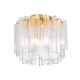 Corbett Lighting - 502-20-VGL - Three Light Semi Flush Mount - Varenna - Vintage Gold Leaf