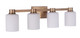 Craftmade - 12928SB4 - Four Light Vanity - Bretton - Satin Brass