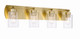 Hendrix Four Light Vanity (17631SB4)