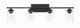 Craftmade - 20435FB4 - Four Light Vanity - Clark - Flat Black
