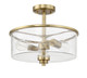 Bolden Two Light Convertible Semi Flush (50552-SB)