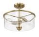 Bolden Two Light Convertible Semi Flush (50552-SB)