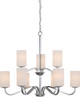 Nuvo Lighting - 60-5809 - Nine Light Chandelier - Willow - Polished Nickel