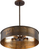 Nuvo Lighting - 60-5894 - Four Light Pendant - Kettle - Weathered Brass
