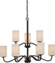Nuvo Lighting - 60-5909 - Nine Light Chandelier - Willow - Forest Bronze