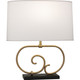 Robert Abbey - 586 - One Light Table Lamp - Chloe - Warm Brass w/ Matte Black
