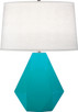 Robert Abbey - 943 - One Light Table Lamp - Delta - Egg Blue Glazed Ceramic w/Polished Nickel