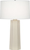 Robert Abbey - 960 - One Light Table Lamp - Mason - Bone Glazed Ceramic