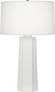 Robert Abbey - 962 - One Light Table Lamp - Mason - Lily Glazed Ceramic