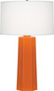 Robert Abbey - 963 - One Light Table Lamp - Mason - Pumpkin Glazed Ceramic