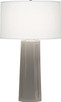 Robert Abbey - 972 - One Light Table Lamp - Mason - Smokey Taupe Glazed Ceramic