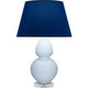 Robert Abbey - A676N - One Light Table Lamp - Double Gourd - Baby Blue Glazed Ceramic w/Lucite