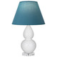 Robert Abbey - A690B - One Light Accent Lamp - Small Double Gourd - Lily Glazed Ceramic w/Lucite