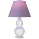 Robert Abbey - A690L - One Light Accent Lamp - Small Double Gourd - Lily Glazed Ceramic w/Lucite