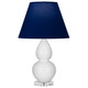 Robert Abbey - A690N - One Light Accent Lamp - Small Double Gourd - Lily Glazed Ceramic w/Lucite