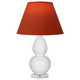 Robert Abbey - A690T - One Light Accent Lamp - Small Double Gourd - Lily Glazed Ceramic w/Lucite