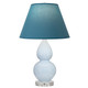Robert Abbey - A696B - One Light Accent Lamp - Small Double Gourd - Baby Blue Glazed Ceramic w/Lucite