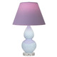 Robert Abbey - A696L - One Light Accent Lamp - Small Double Gourd - Baby Blue Glazed Ceramic w/Lucite