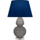 Robert Abbey - A750N - One Light Table Lamp - Double Gourd - Smokey Taupe Glazed Ceramic w/Lucite