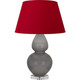 Robert Abbey - A750R - One Light Table Lamp - Double Gourd - Smokey Taupe Glazed Ceramic w/Lucite