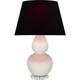 Robert Abbey - A756K - One Light Table Lamp - Double Gourd - Bone Glazed Ceramic w/Lucite