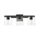 Maxim - 21233CLBK - Three Light Bath Vanity - Scoop - Black