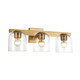 Maxim - 21233CLNAB - Three Light Bath Vanity - Scoop - Natural Aged Brass