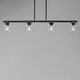 Scoop Four Light Linear Pendant (21236CLBK)