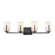 Maxim - 21284SWBK - Four Light Bath Vanity - Dart - Black