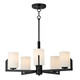 Maxim - 21286SWBK - Five Light Chandelier - Dart - Black