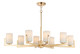 Maxim - 21288SWSBR - Eight Light Chandelier - Dart - Satin Brass