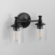 Swirl Two Light Wall Sconce (21352CRBK)