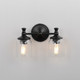 Swirl Two Light Wall Sconce (21352CRBK)