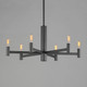 Emana Six Light Chandelier (21366BK)