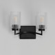 Rigata Two Light Wall Sconce (21372CRBK)