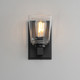 Cubos One Light Wall Sconce (21381CLBK)