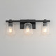 Cubos Three Light Bath Vanity (21383CLBK)
