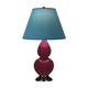 Robert Abbey - SM11B - One Light Accent Lamp - Small Double Gourd - Sugar Plum Glazed Ceramic w/Deep Patina Bronze